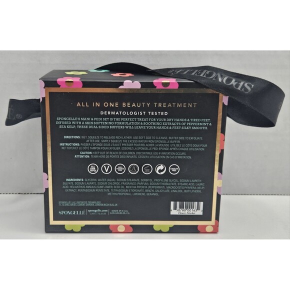 Spongelle Beyond Cleansing Mani Pedi Treatment Set Flower Market 7+ Washes - Picture 2 of 3